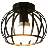 Lampa Sufitowa Luno | Oświetlenie Loftowe | Czarny Metal