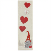 Bieżnik WinterNisse | Dekoracja Stołu Świąteczna | Skandynawski Skrzat i Serca