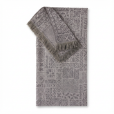 Bawełniany Koc Z Frędzlami | Narzuta Etniczna | Geometryczny Wzór Dekoracyjny