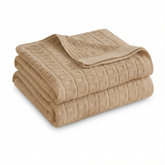 Koc Letni Waflowy | Narzuta na Łóżko | Bawełna Oddychająca