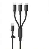 Przewód 3w1 USB | Wielofunkcyjny Kabel Ładowania | Typ-C, Lightning, Micro USB