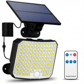LumoPower Lampa Solarna LED | Reflektor Elewacyjny z Czujnikiem Ruchu | 192 Diod IP65