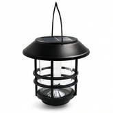 Latarnia Solarna LumaFlame | Wisząca Lampa LED z Efektem Płomienia | IP65 do Ogrodu i Tarasu