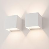 Lampa Cubis | Kinkiet LED ścienny | Minimalistyczna kostka z efektem góra–dół