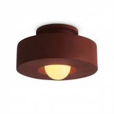 Lampa Sufitowa Kumo | Geometryczne Oświetlenie Wabi-Sabi | Metal i Żywica