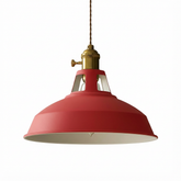 Lampa IronGlow | Lampa Wisząca Industrialna | Metalowy Klosz Retro