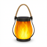 Lampa Flamina | Latarnia Solarna LED | Efekt Płomienia i Tryb USB