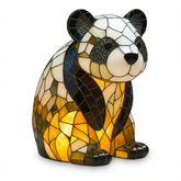 Lampa Panda Vitra | Dekoracyjna Lampa Stolikowa | Szkło Witrażowe