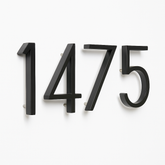 Nowoczesne Czarne Numery Domu | Dekoracja Elewacji | Cynkowy Efekt 3D