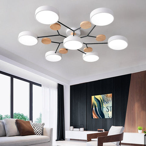 Arboris Multi | Lampa Sufitowa Dekoracyjna | Metal i Drewno