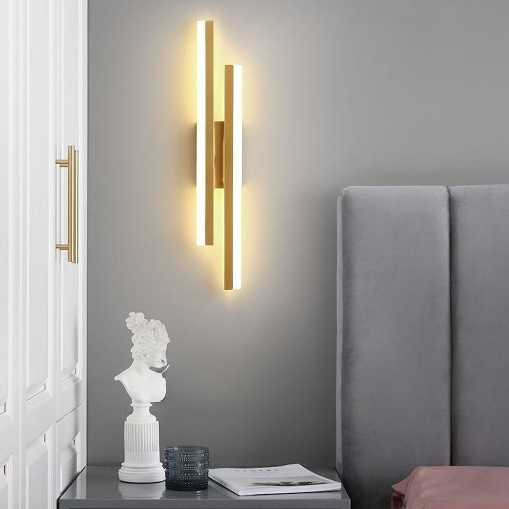 Kinkiet Lineare | Dekoracyjna Lampa Ścienna | Geometryczna Forma Metalowa