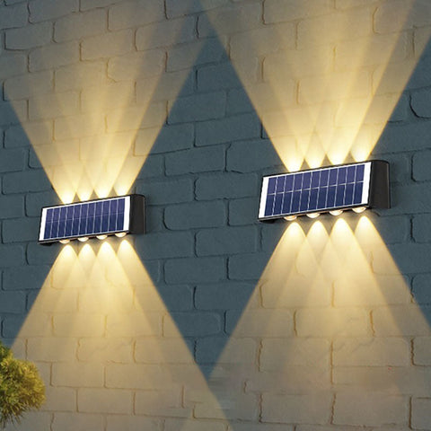 Lampa Solarna ArcLine | Zewnętrzne Oświetlenie Ścienne | Wodoodporna IP56 & Minimalistyczna