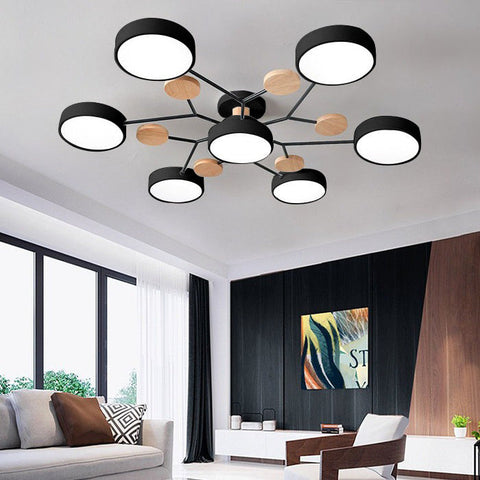 Arboris Multi | Lampa Sufitowa Dekoracyjna | Metal i Drewno