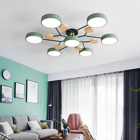 Arboris Multi | Lampa Sufitowa Dekoracyjna | Metal i Drewno