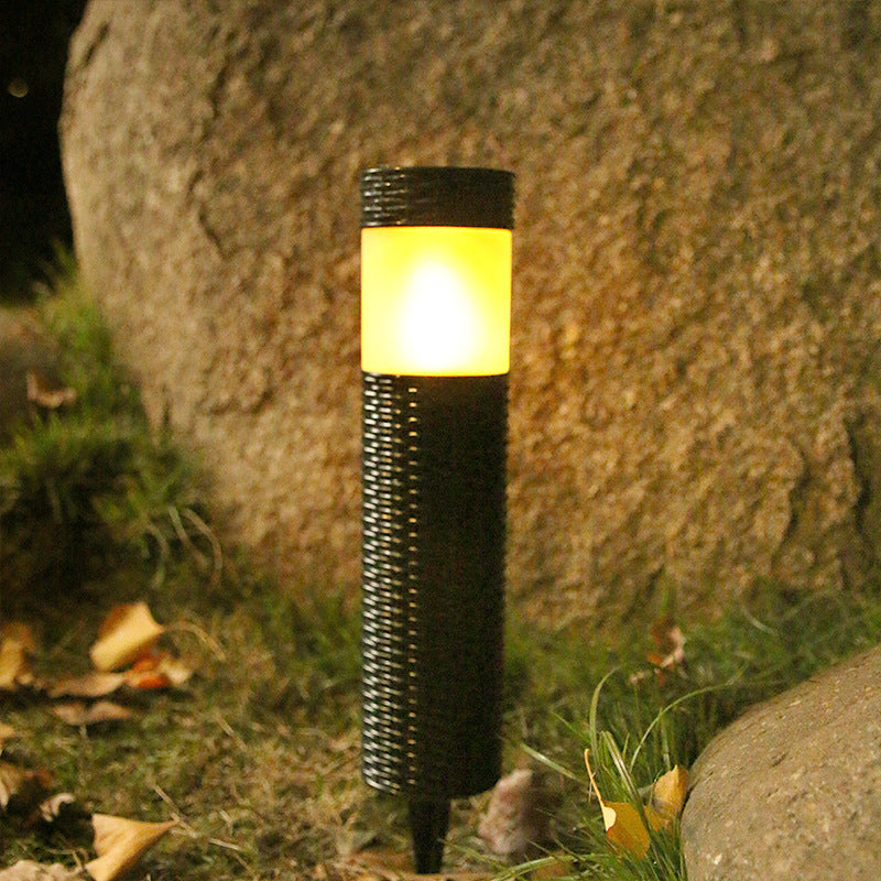 Latarnia Solarna Rattanowa | Nowoczesne Oświetlenie Ogrodowe | Wodoodporna Lampa LED