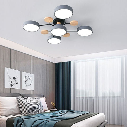 Arboris Multi | Lampa Sufitowa Dekoracyjna | Metal i Drewno