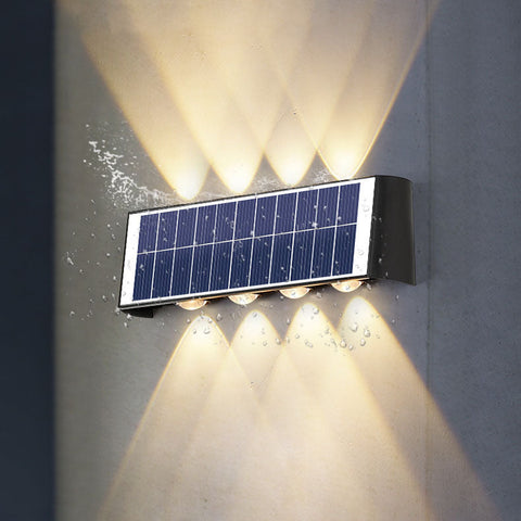 Lampa Solarna ArcLine | Zewnętrzne Oświetlenie Ścienne | Wodoodporna IP56 & Minimalistyczna