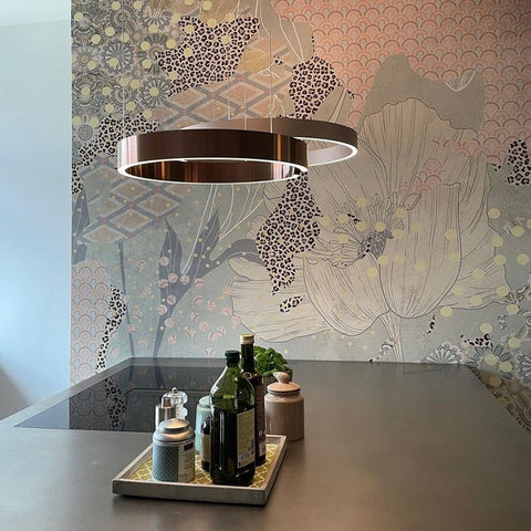 Lampa Wisząca Circa | Nowoczesna Lampa Sufitowa LED | Okrągła Forma z Metalu