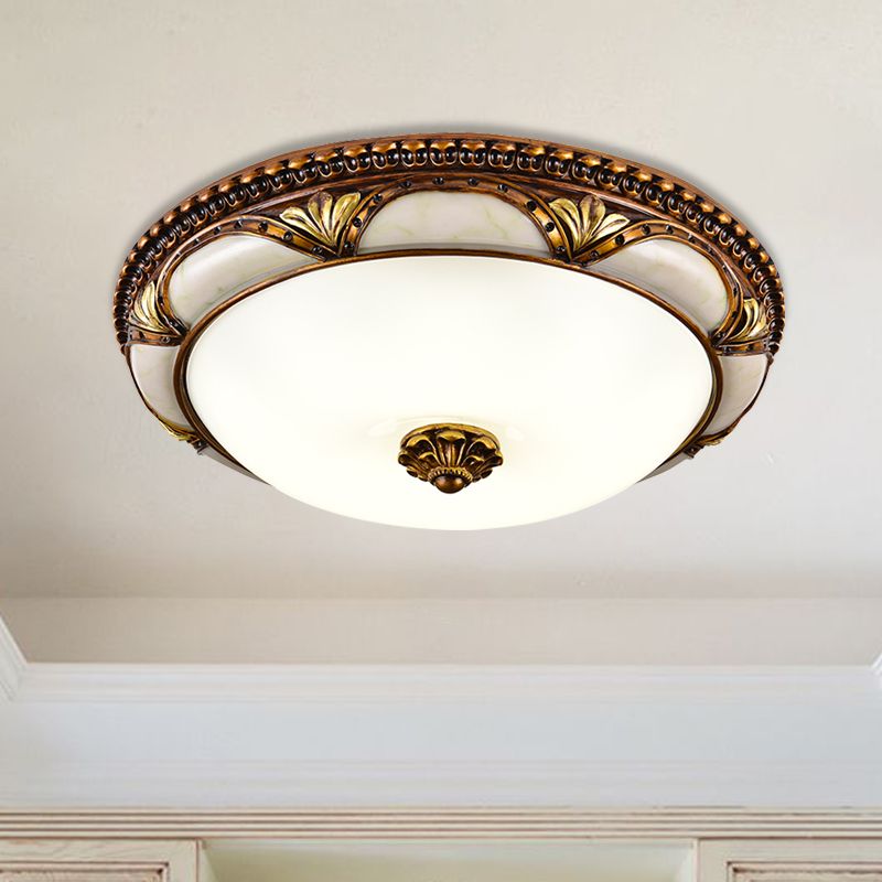 Plafon Calmo | Lampa sufitowa dekoracyjna | Żywica i szkło z detalem w stylu retro