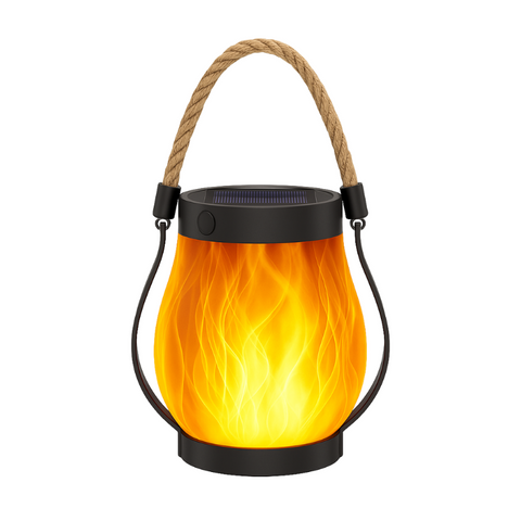 Lampa Flamina | Latarnia Solarna LED | Efekt Płomienia i Tryb USB