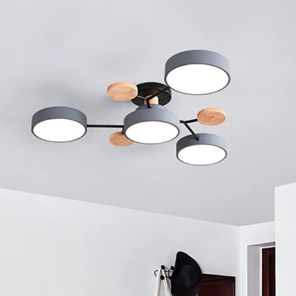 Arboris Multi | Lampa Sufitowa Dekoracyjna | Metal i Drewno
