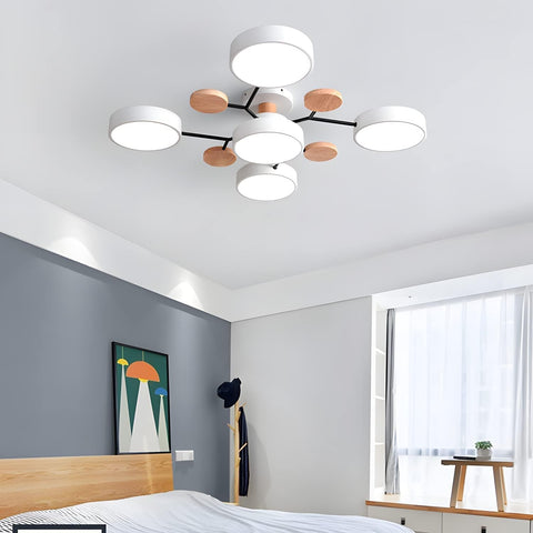 Arboris Multi | Lampa Sufitowa Dekoracyjna | Metal i Drewno