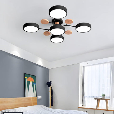 Arboris Multi | Lampa Sufitowa Dekoracyjna | Metal i Drewno