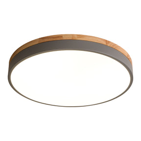 Plafon Solaro | Lampa Sufitowa LED | Drewno i Matowe Wykończenie