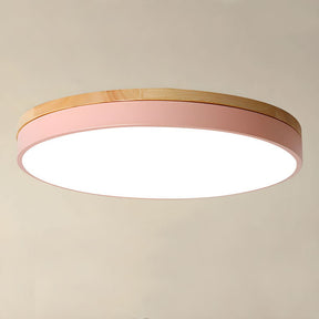Plafon Solaro | Lampa Sufitowa LED | Drewno i Matowe Wykończenie