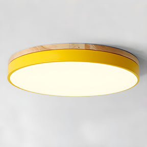 Plafon Solaro | Lampa Sufitowa LED | Drewno i Matowe Wykończenie