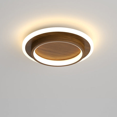 Plafon Doppio | Nowoczesna Lampa LED Sufitowa | Podwójny Pierścień Świetlny