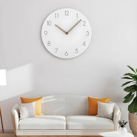Zegar Ścienny Tiko | Minimalistyczny Zegar Drewniany | Cichy Mechanizm Kwarcowy