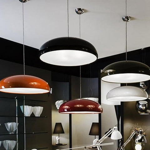 Lampa Luno | Nowoczesna lampa wisząca | Metalowy klosz lakierowany