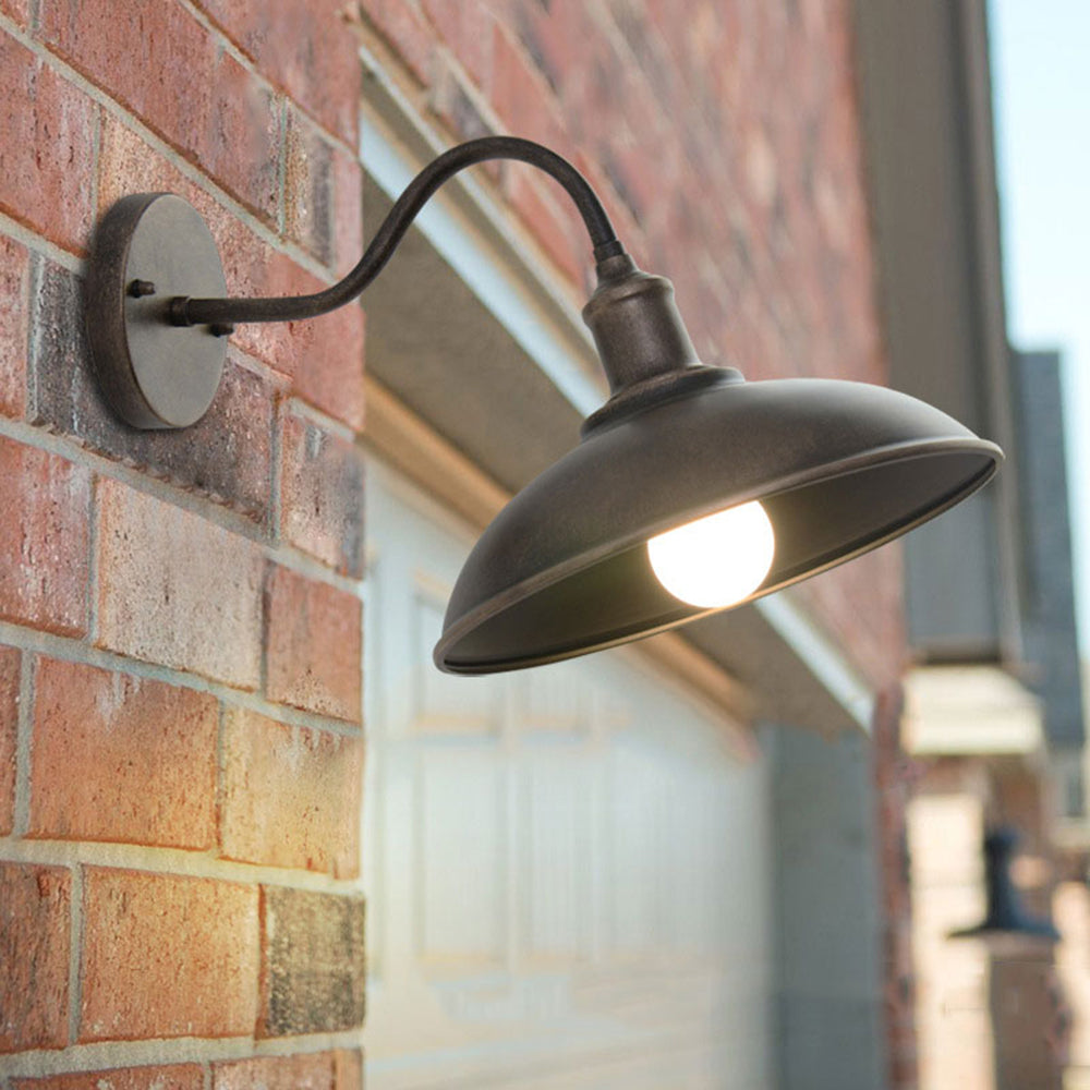 Kinkiet ogrodowy Runo | Lampa ścienna z metalu | Styl vintage IP44