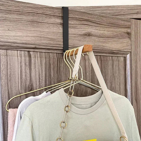 Wieszak Drzwiowy HangClothes | Składany Wieszak Na Drzwi | Drewno i Metal