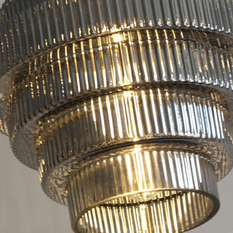 Lampa Wisząca Verona | Oświetlenie Sufitowe LED | Szkło i Mosiądz