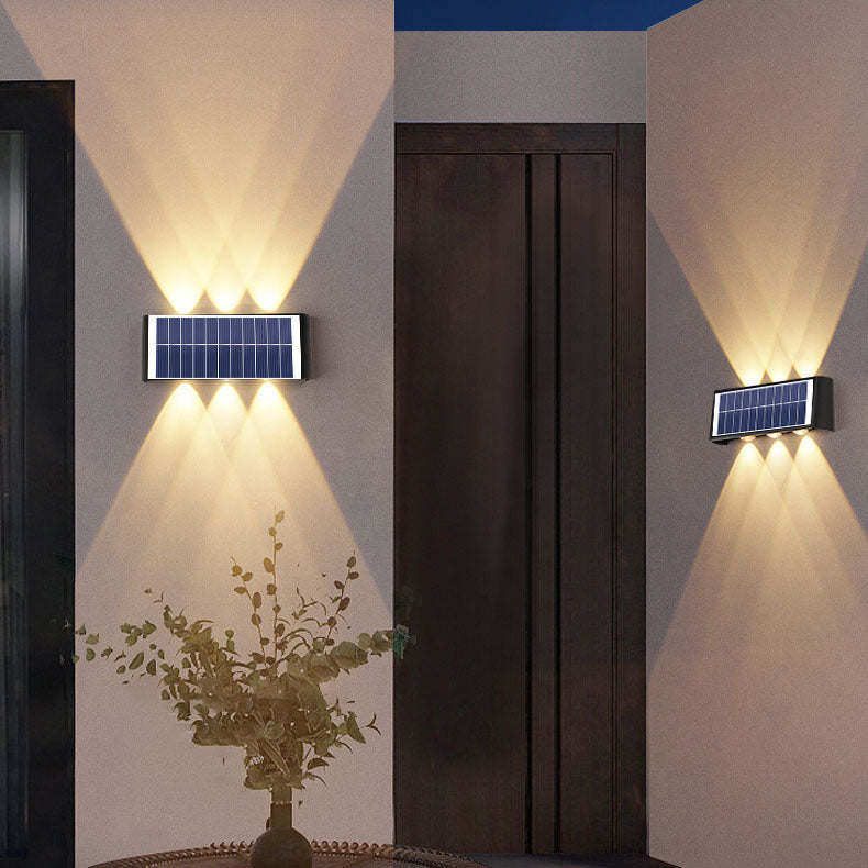 Lampa Solarna ArcLine | Zewnętrzne Oświetlenie Ścienne | Wodoodporna IP56 & Minimalistyczna