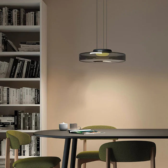 Lampa Circo | Lampa wisząca LED | Szklany klosz o geometrycznej formie