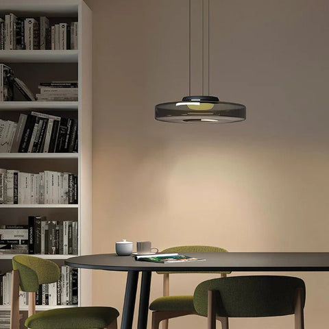 Lampa Circo | Lampa wisząca LED | Szklany klosz o geometrycznej formie