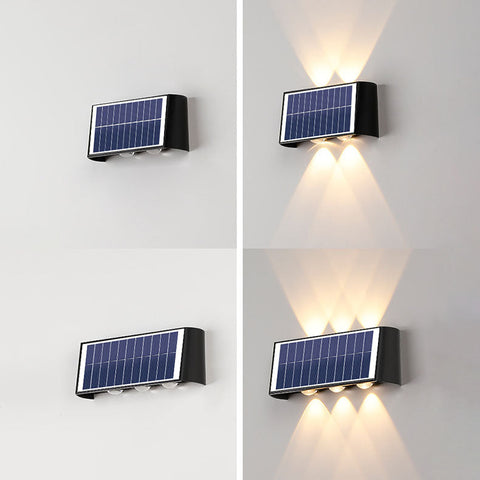 Lampa Solarna ArcLine | Zewnętrzne Oświetlenie Ścienne | Wodoodporna IP56 & Minimalistyczna
