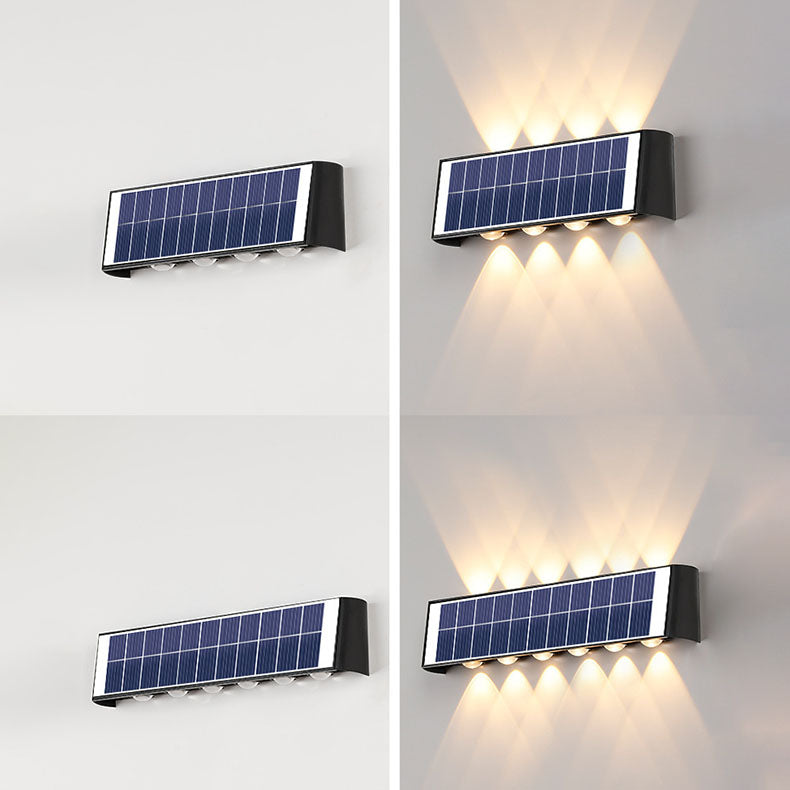Lampa Solarna ArcLine | Zewnętrzne Oświetlenie Ścienne | Wodoodporna IP56 & Minimalistyczna