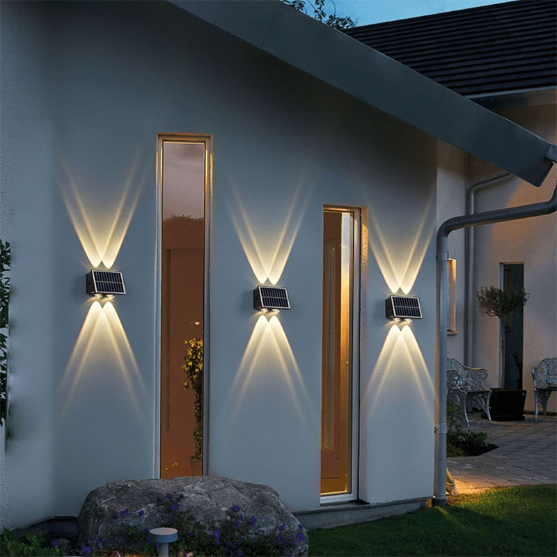 Lampa Solarna ArcLine | Zewnętrzne Oświetlenie Ścienne | Wodoodporna IP56 & Minimalistyczna