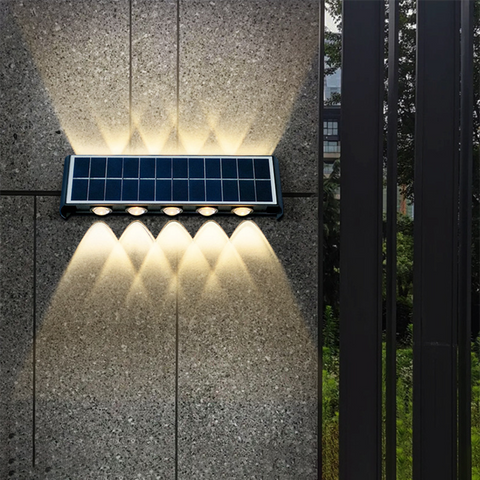 Lampa Solarna ArcLine | Zewnętrzne Oświetlenie Ścienne | Wodoodporna IP56 & Minimalistyczna