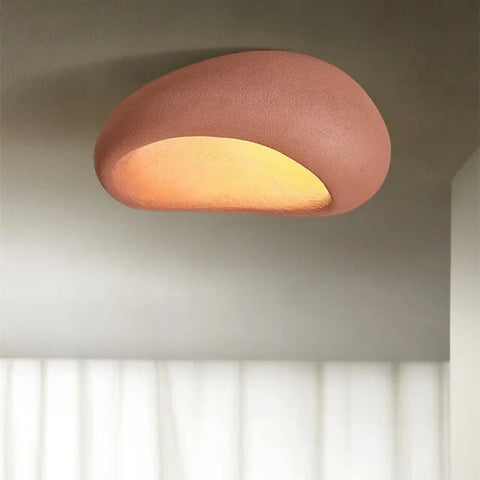Lampa Petra | Lampa sufitowa LED | Organiczna forma kamienia z ciepłym światłem