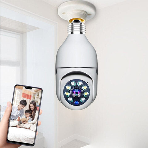 Kamera LightGuard 360 | Kamera LED E27 | Obrót 360° i Tryb Nocny