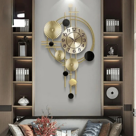 Zegar Ścienny Altero | Duży Zegar Dekoracyjny | Metalowy Design 3D