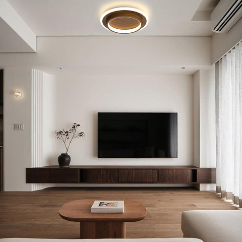 Plafon Doppio | Nowoczesna Lampa LED Sufitowa | Podwójny Pierścień Świetlny