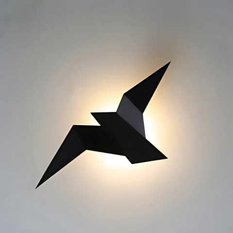 Lampa Origami Luno | Dekoracyjna Lampa Ścienna | Metalowa Forma Geometryczna