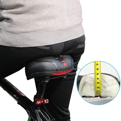 Siodło Rowerowe GearUp | Ergonomiczne Z Szerokim Profilowaniem | Z Tylnym Światłem LED