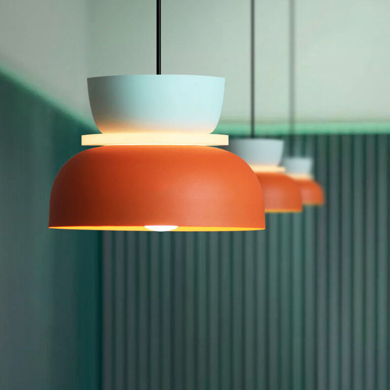 Lampa Wisząca Macaron | Skandynawski Styl | Kolorowy Metal